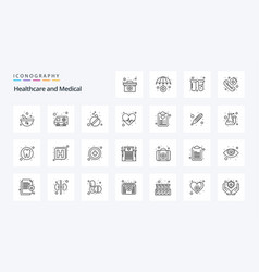 25 Medical Line Icon Pack