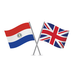 Paraguay And Britain Crossed Flags