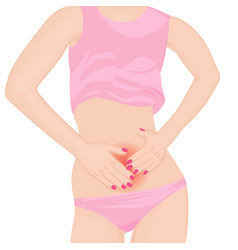 A Girl Having Abdoman Pain