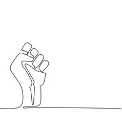 Draw A Continuous Line Of The Fist Raise Your