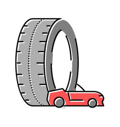 High Performance Tires Color Icon