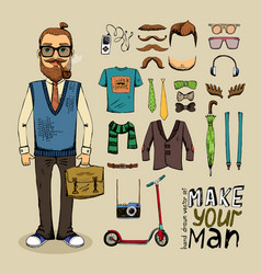 Retro Style Man Set