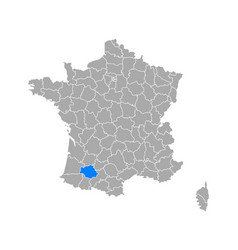 Map Of Gers In France