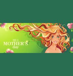 Mothers Day Greeting Card Bright Banner