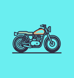 Motorcycle Thin Line Icon Vehicle And Cycle