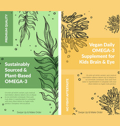 Plant Based Omega 3 Dietary Supplement Meal Set