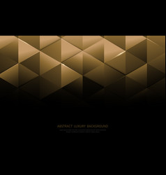 Abstract Gold Triangle Shapes And Luxury Pattern