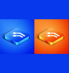 Isometric Lan Cable Network Internet Icon Isolated