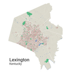 Lexington Map Detailed Map Of City