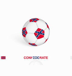 Soccer Ball With The Confederate Flag Football