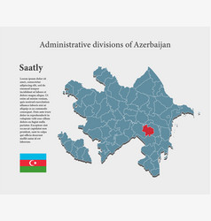 Map Azerbaijan Region Saatly