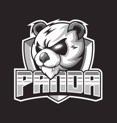 Panda Mascot Logo