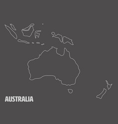 Smooth Map Of Australia Continent