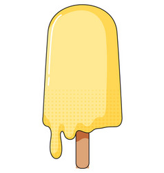 Yellow Popsicle On Stick