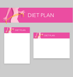 Diet Plan Decoration - Header Template