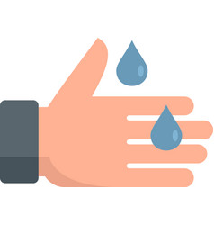 Hand Wash Icon Flat Isolated