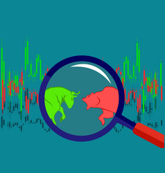 Bull Vs Bear Symbol Stock Market Trend Isolate