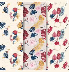 Pattern With Pampas Floral Watercolor