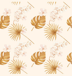 Pattern With Pampas Floral Watercolor