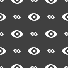 Sixth Sense The Eye Icon Sign Seamless Pattern