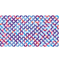 Colorful Blue Purple Pink Quarter Circle Pattern