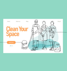 Home Cleaning Service Landing Page Design Concept