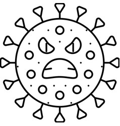 Lactobacillus Bacteria Virus Line Icon