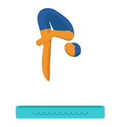 Olympic Sport Pictogram Diving Flat