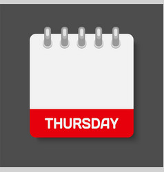 Icon Calendar Day Thursday Empty Space Do List