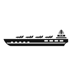 Plane Aircraft Carrier Icon Simple Naval