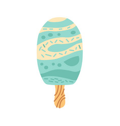 Ice Cream In Bright Cartoon Style Icecream