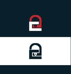 Letter C Cd Lock And Security Logo Design Concept