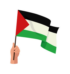 Palestine Save Flag In Hand