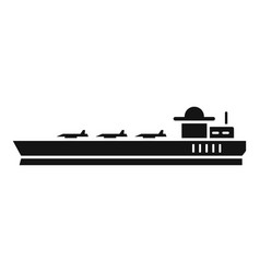 Weapon Carrier Ship Icon Simple Navy