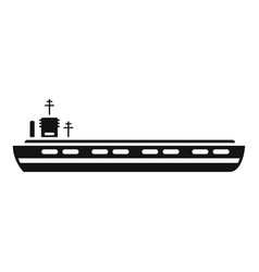 Flight Aircraft Carrier Icon Simple Navy