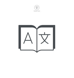 Language Learning Icon Symbol Template