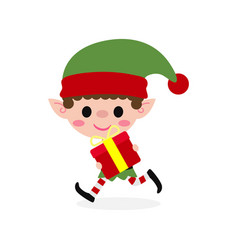 Merry Christmas And Happy New Year Cute Elf