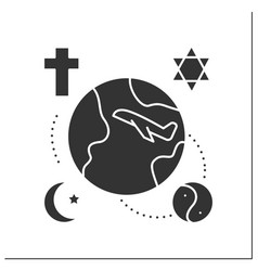 Religious Tourism Glyph Icon