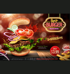 Delicious Hamburger Ads