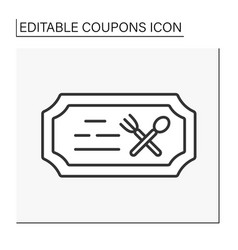 Discount Line Icon