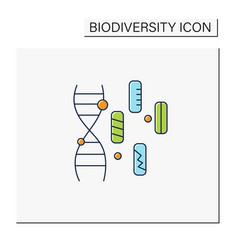 Genetic Diversity Color Icon