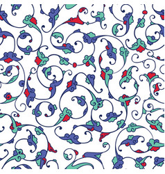 Rumi Iznik Seamless Pattern