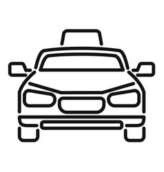 Taxi Car Icon Outline Airport Transfer