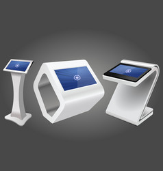 Interactive Kiosk Terminal Stand Mock Up