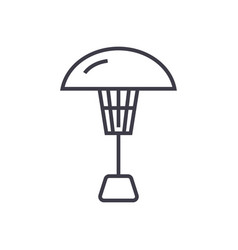 Patio Heater Line Icon Sign