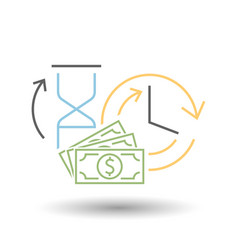 Time Is Money Conceptual Icon