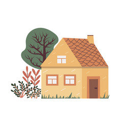 Cute Country House Sweet Home Cartoon