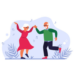 Funny Elderly Couple Dancing