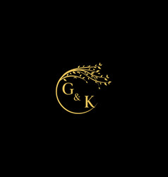 Gk Nature Theme Logo Initial Concept With High