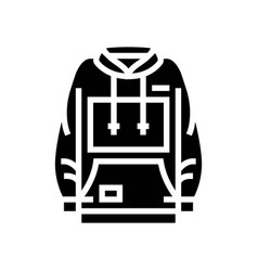 Hoodie Streetwear Cloth Fashion Glyph Icon